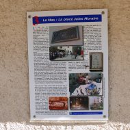 Panneau explicatif, Place Jules Muraire – Le Mas 06