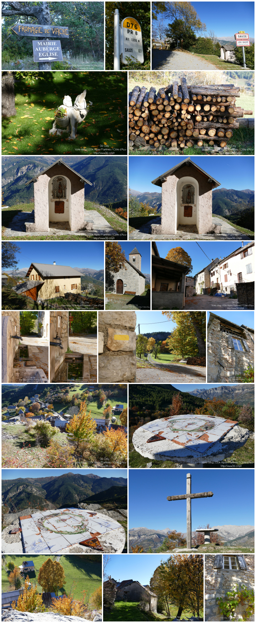 Sauze, village des Alpes-Maritimes