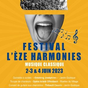 Festival L’Eze Harmonies, Eze, 2 au 4 juin 2023