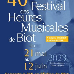 Festival des Heures Musicales, Biot, 21 mai au 12 juin 2023