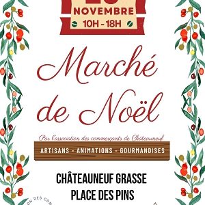 Marché de Noël, Châteauneuf, Dimanche 26 novembre 2023
