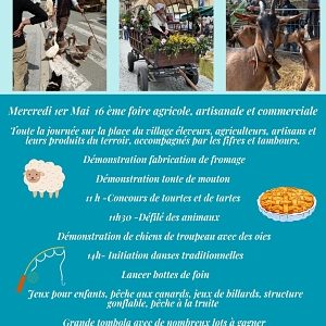 Foire agricole, La Bollène-Vésubie, Mercredi 1er mai 2024