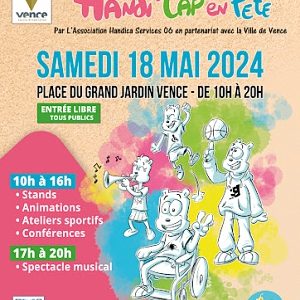 Festival Handi’Cap en Fête, Vence, Samedi 18 mai 2024